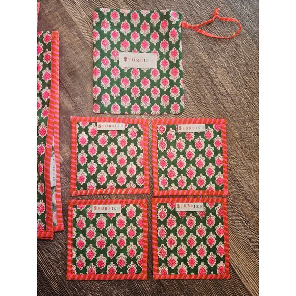 Furbish Beatrice Coasters Set of 4 2 tea towels - Picture 2 of 6